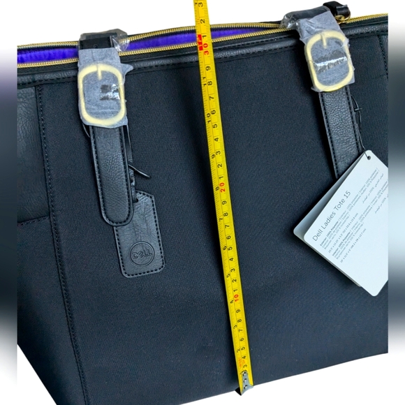 Dell Laptop Ladies Tote 15.6" Black Large - Picture 6 of 10